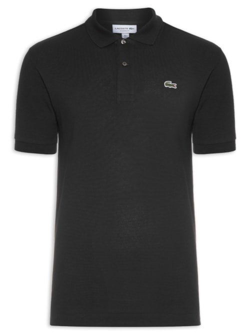Polo Masculina Original Classic L.12.12 Em Piquet De Algodão - Preto