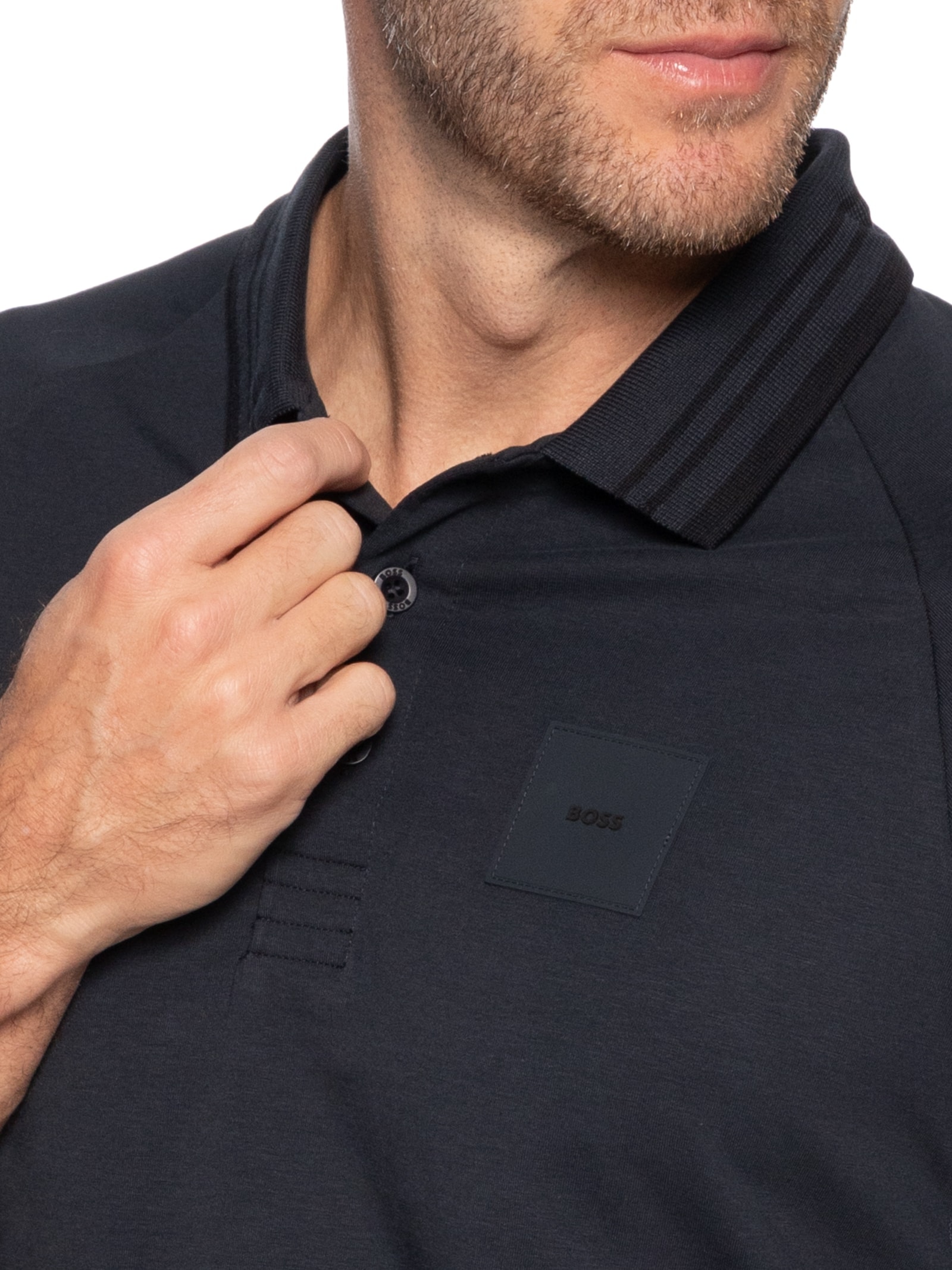 Polo Masculina Paddy Azul Boss