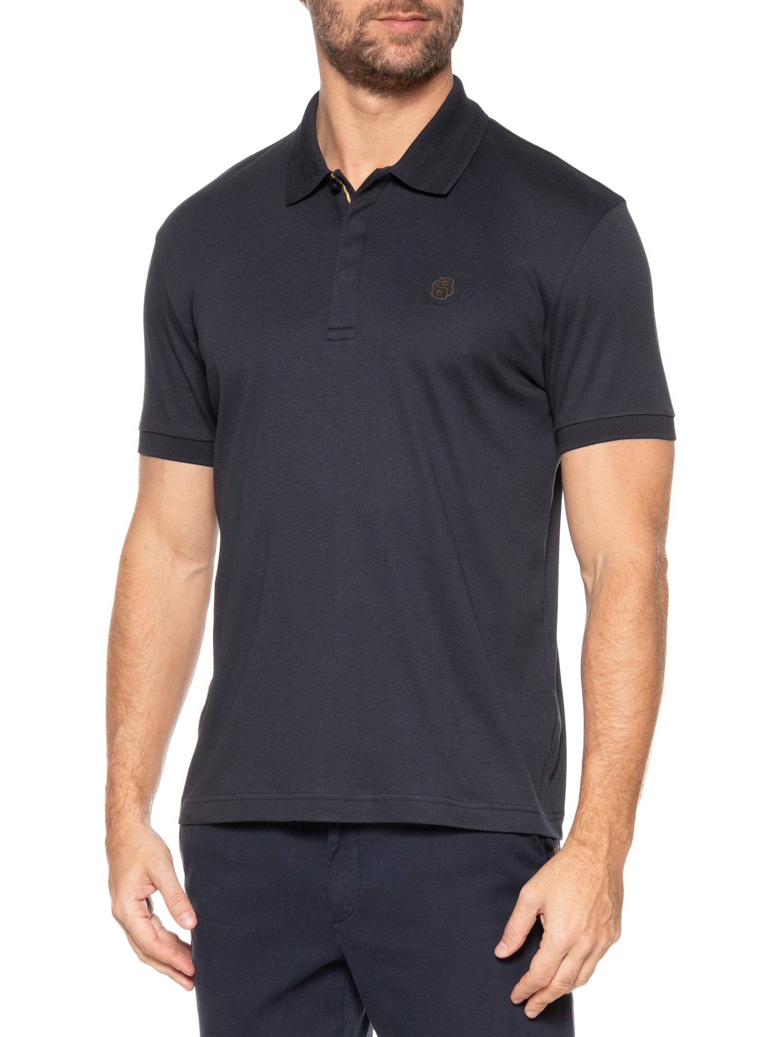 Polo Masculina Paddy Azul Boss