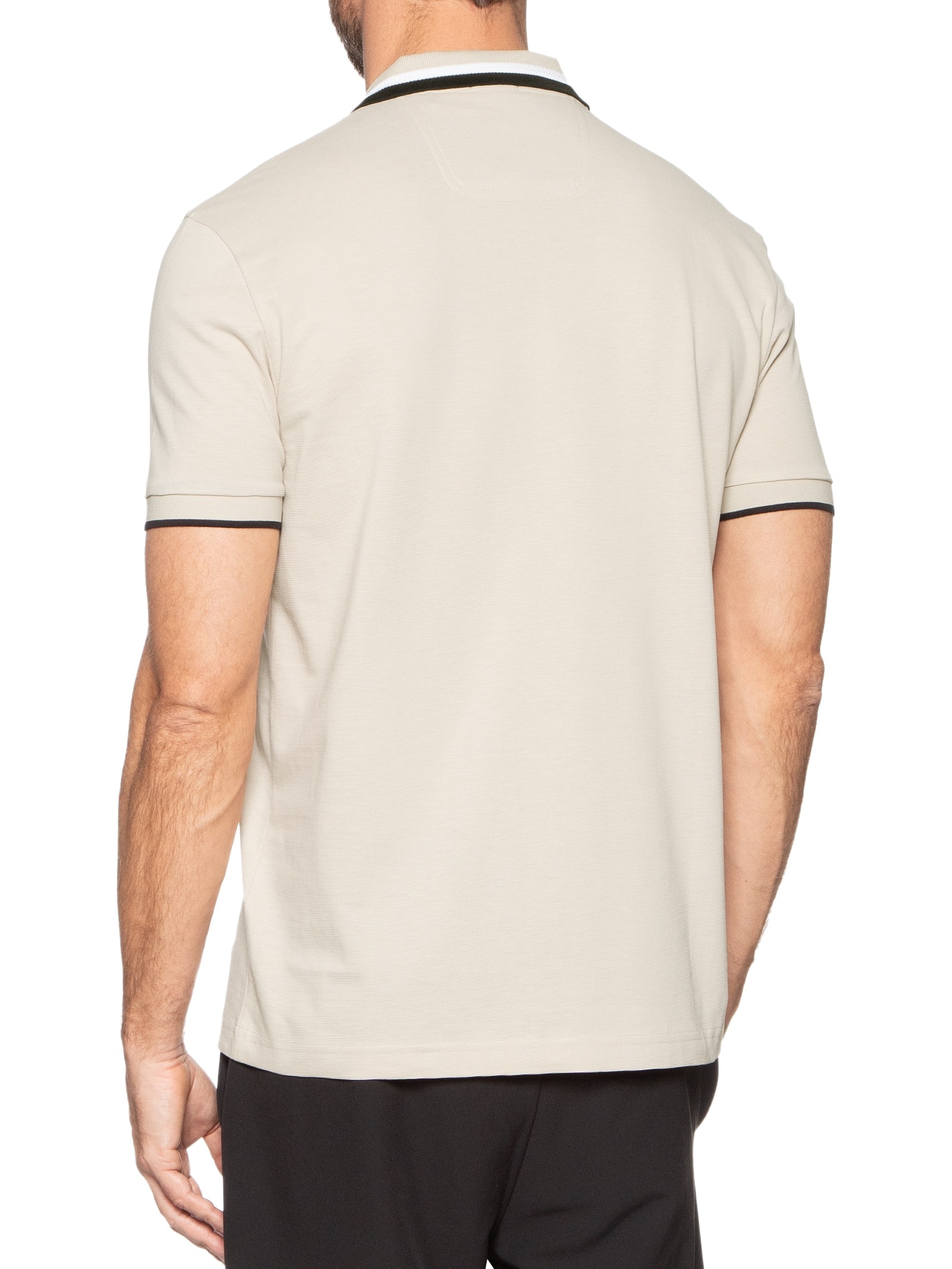 Polo Masculina Paddy Heritage Bege  Boss