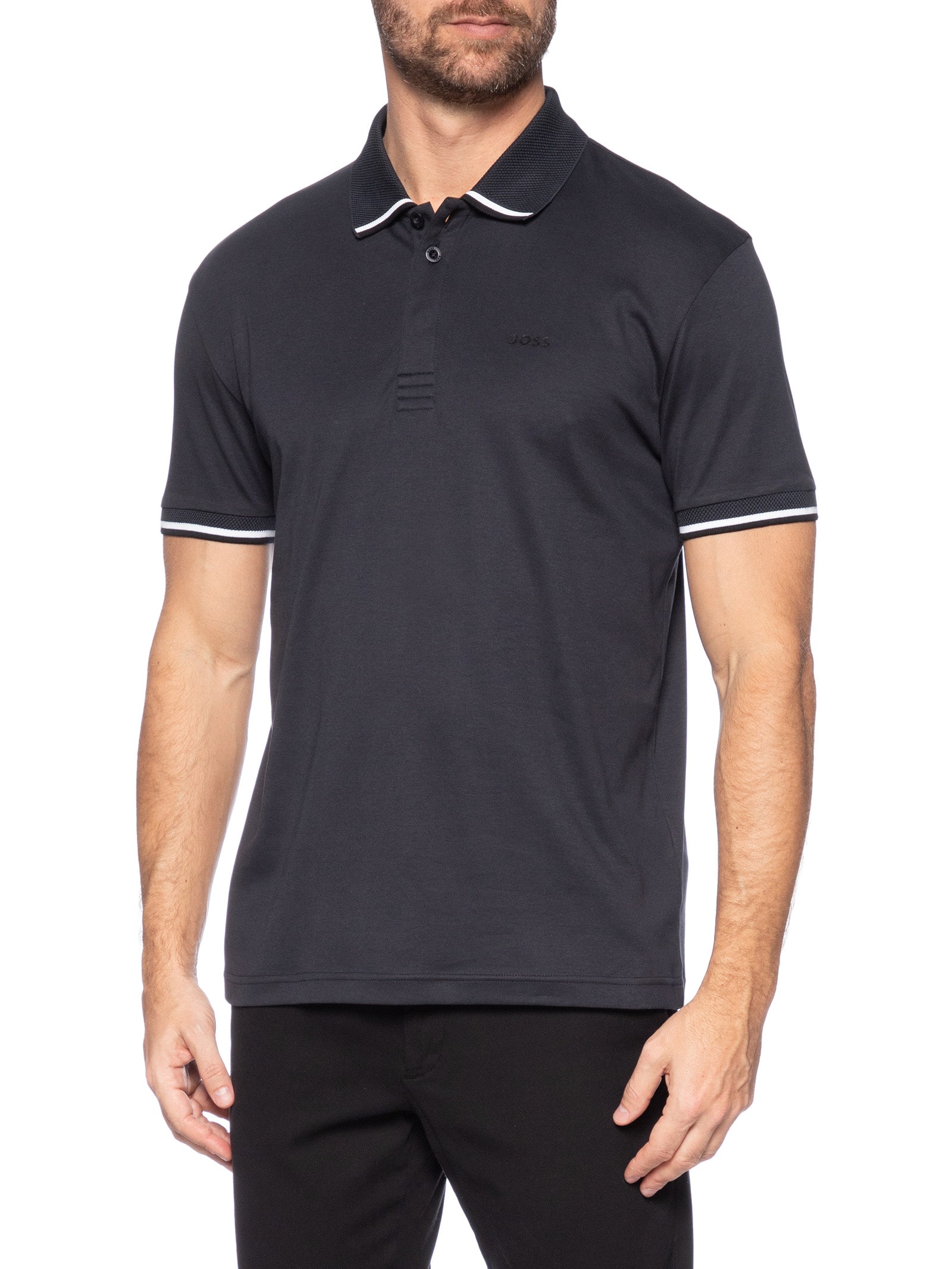 Polo Masculina Paddy Lux Heritage Azul  Boss