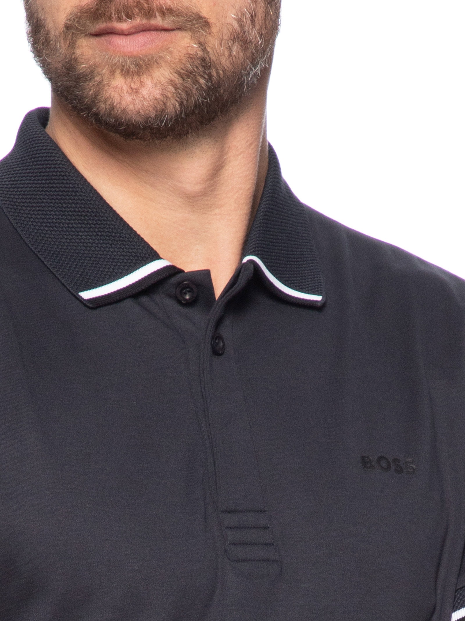 Polo Masculina Paddy Lux Heritage Azul  Boss