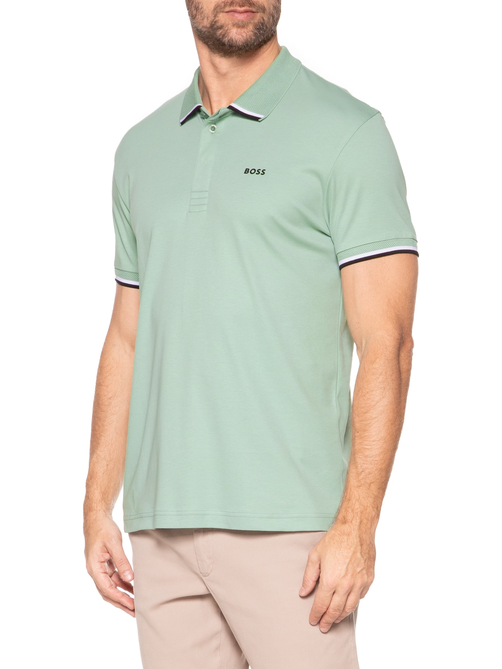 Polo Masculina Paddy Lux Heritage Verde Boss