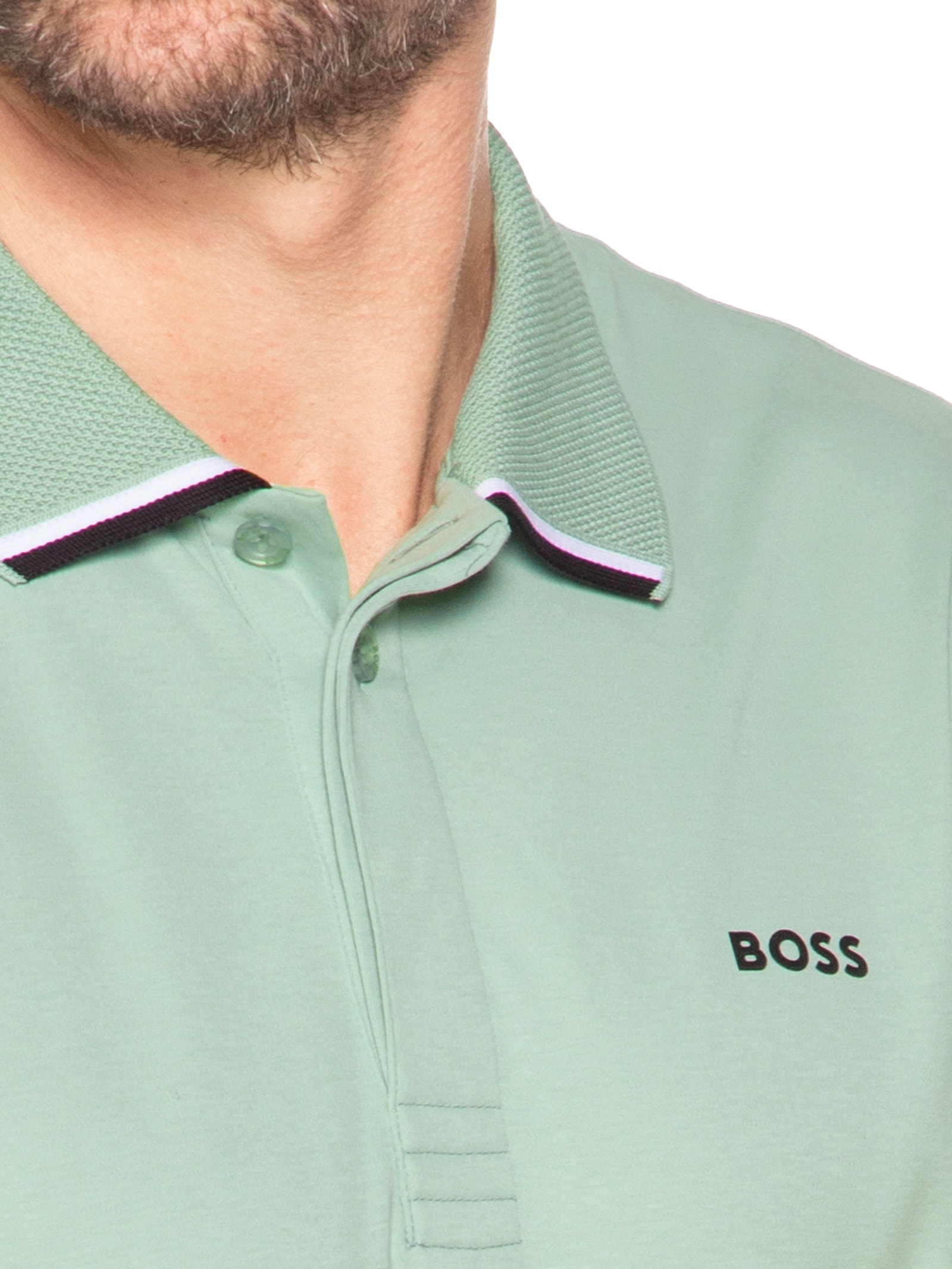 Polo Masculina Paddy Lux Heritage Verde Boss
