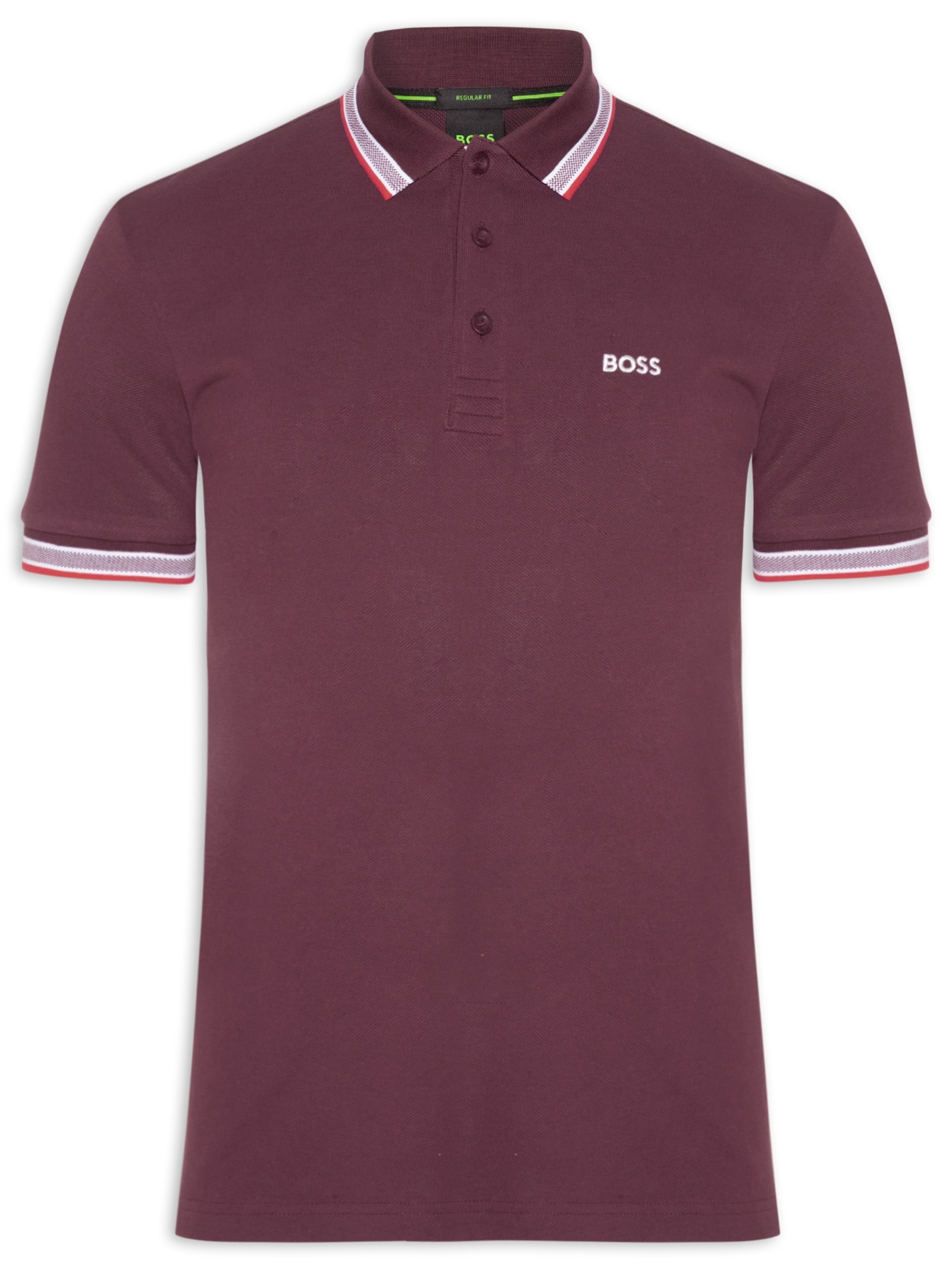 Polo Masculina Paddy Vinho Boss