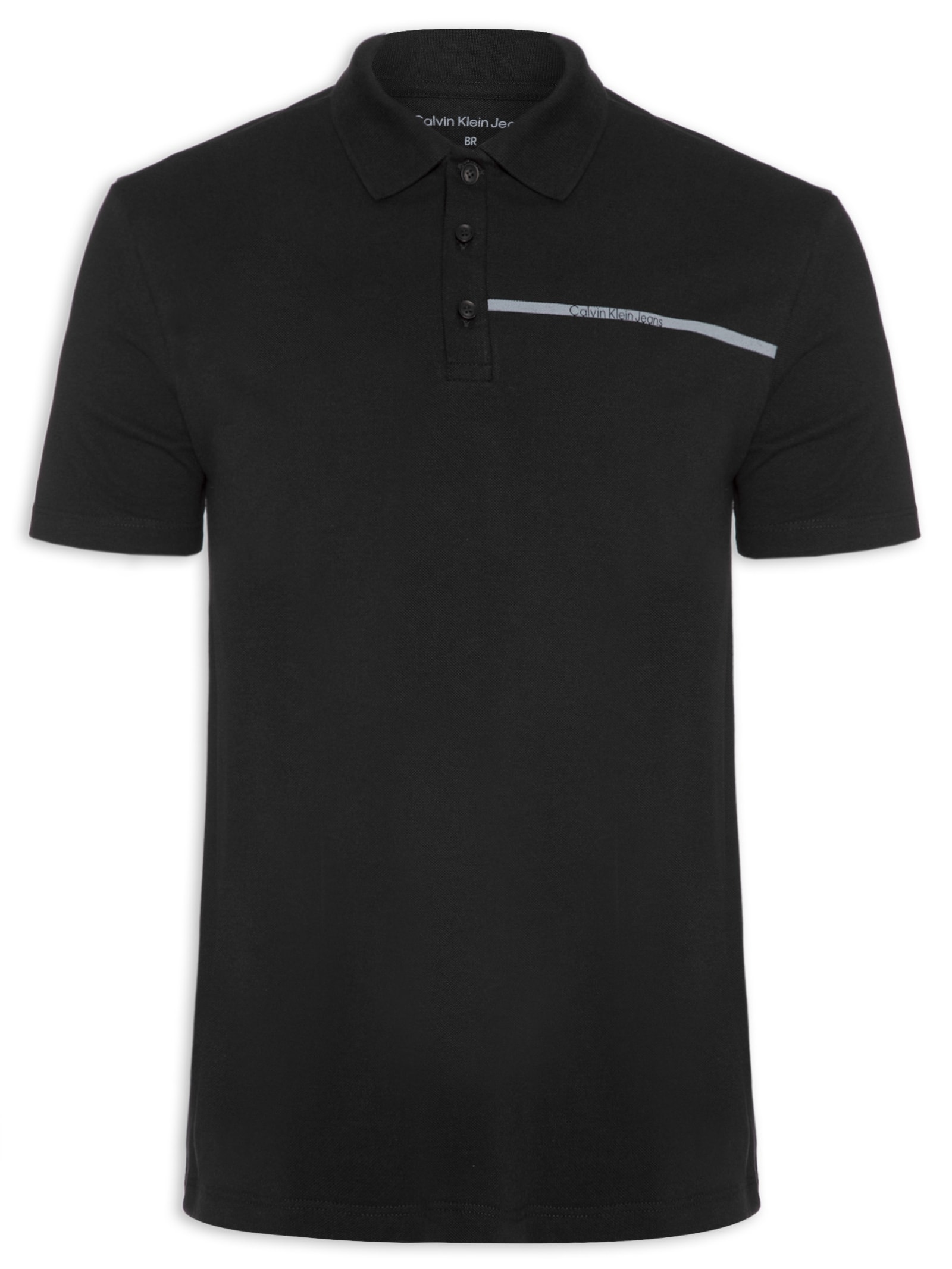Polo Masculina Palito Preto Calvin Klein Jeans