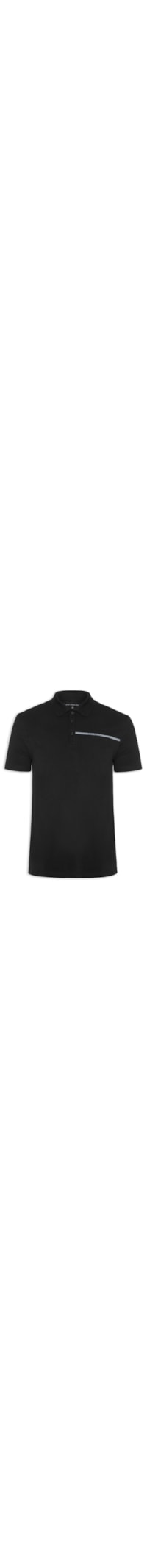 Polo Masculina Palito - Preto
