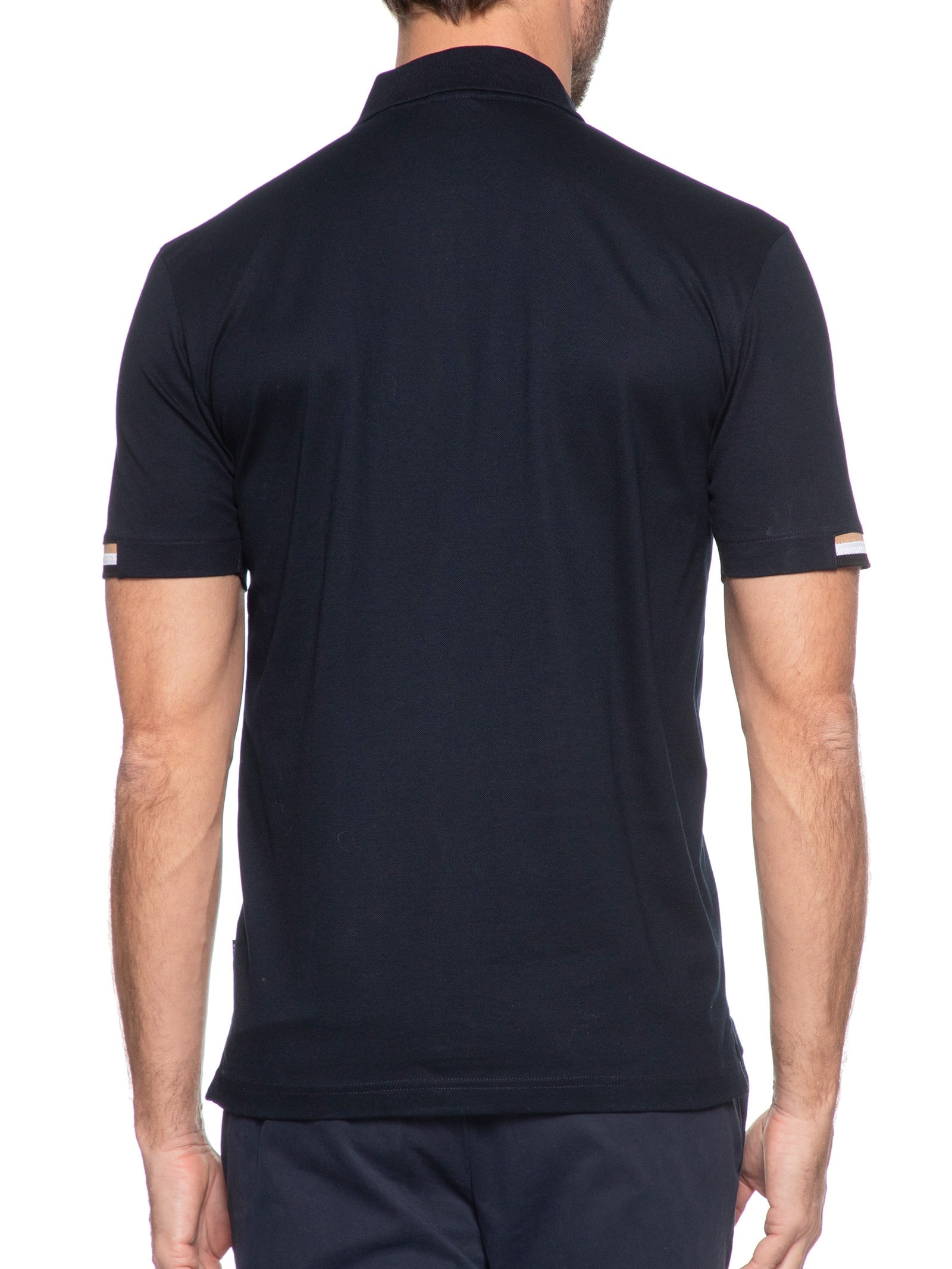 Polo Masculina Parlay Azul Boss