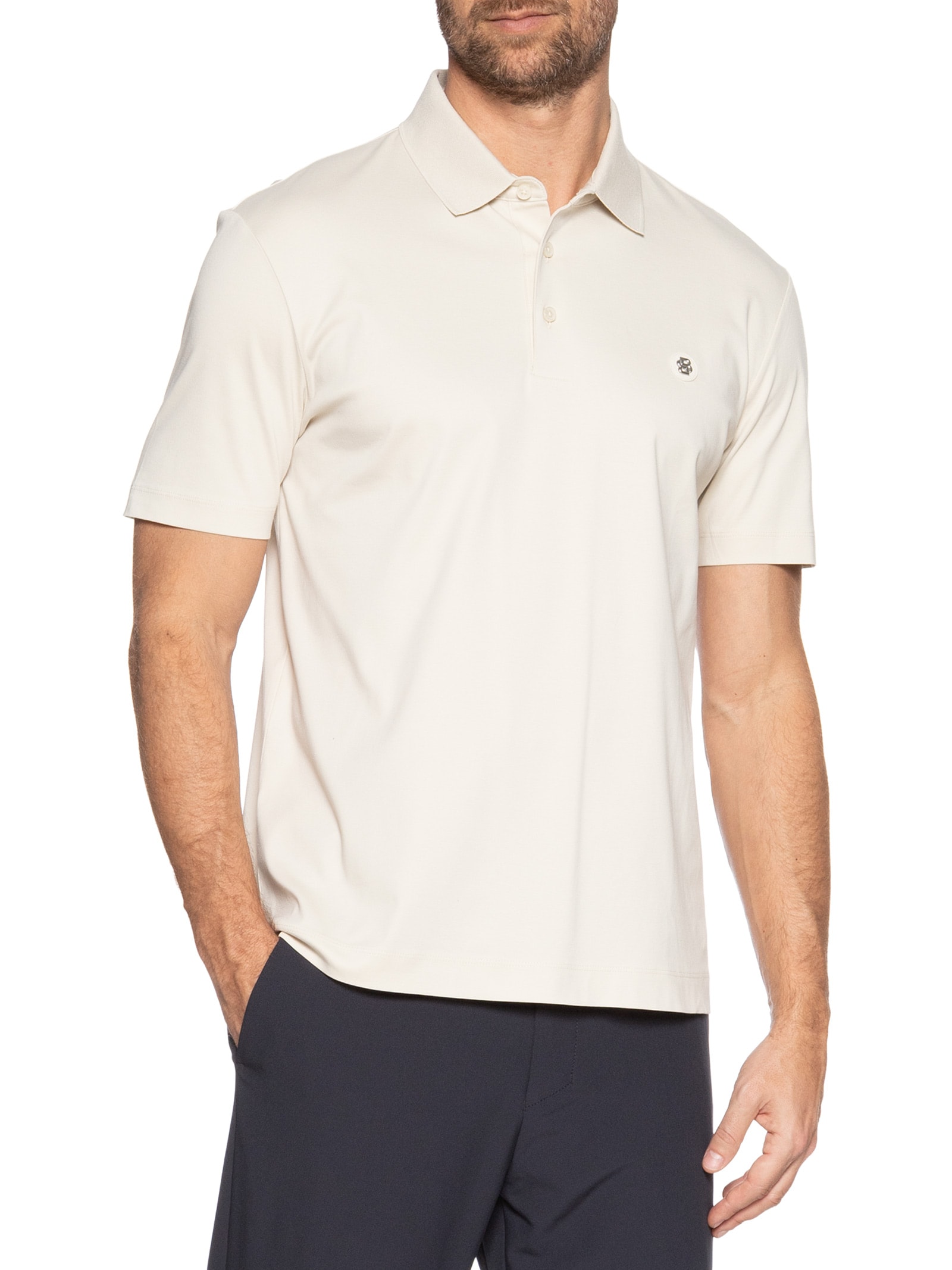 Polo Masculina Parris Branco Boss
