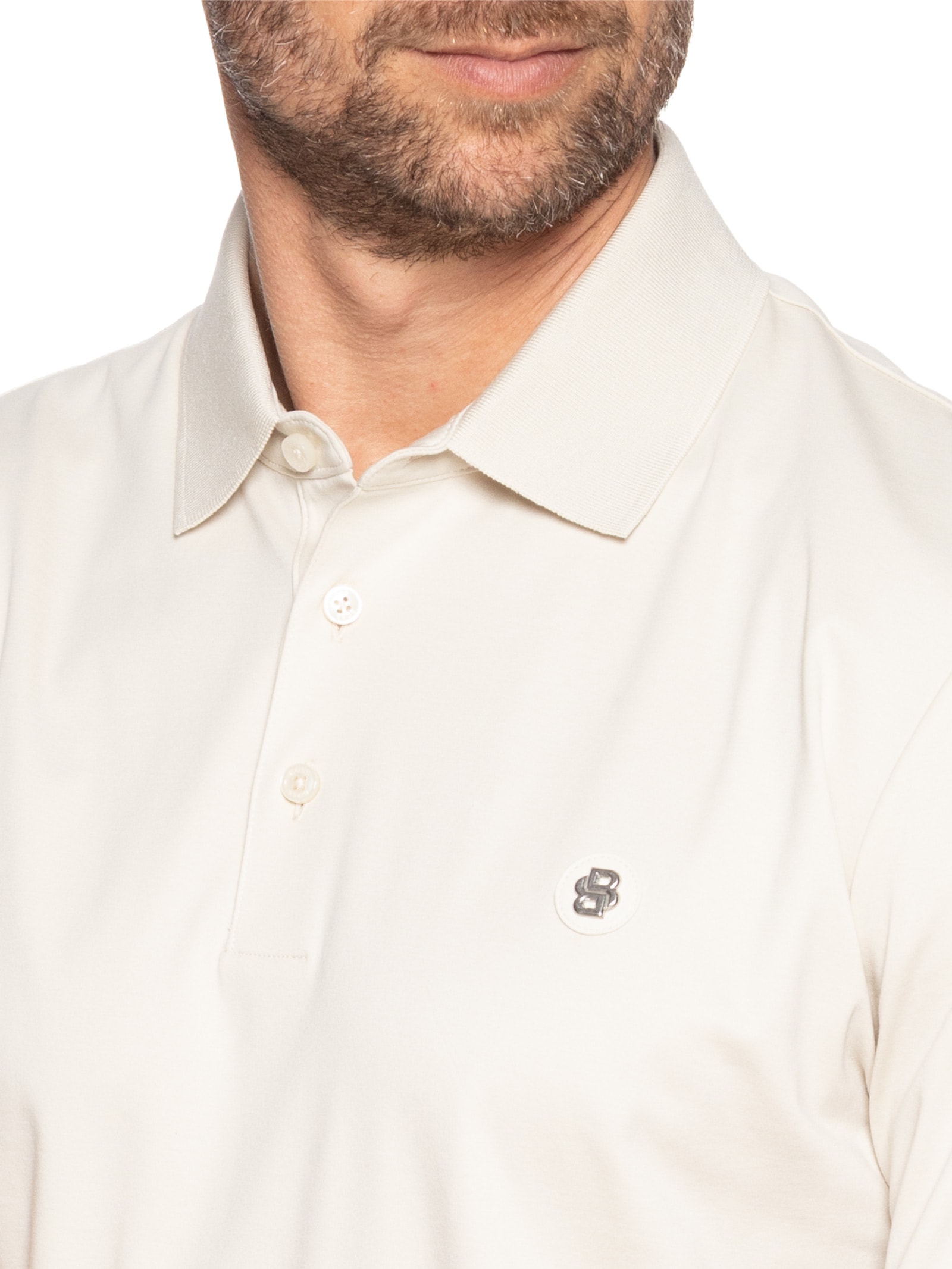 Polo Masculina Parris Regular fit Branco Boss