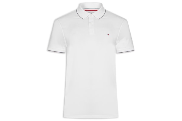 Polo Masculina Performance Jersey Reg - Branco