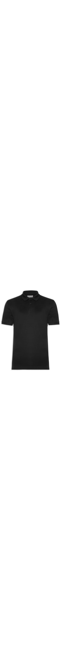 Polo Masculina Pima Cotton - Preto