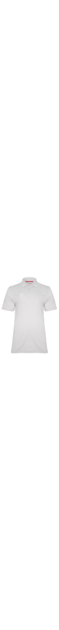 Polo Masculina Pima Easa Mirror Classic Manga Curta - Cinza