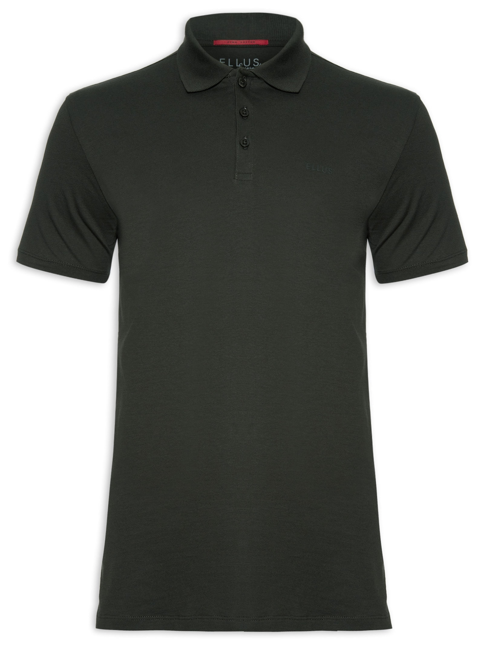 Polo Masculina Pima Easa Mirror Classic Manga Curta Verde Ellus