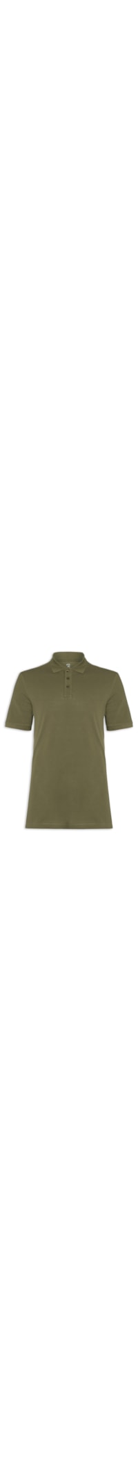Polo Masculina Pima Manga Curta Regular Fit Piquet - Verde
