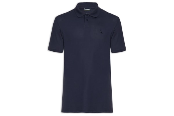 Polo Masculina Pima Piquet - Azul