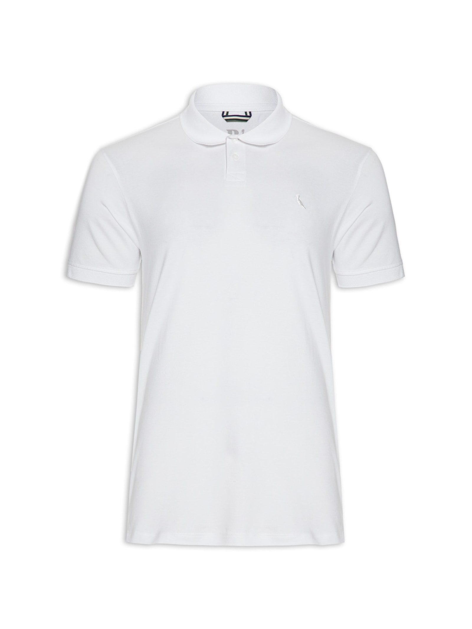 Polo Masculina Pima Piquet Branco Reserva