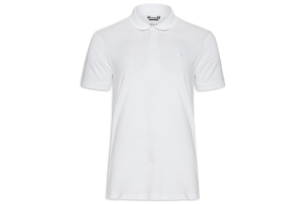 Polo Masculina Pima Piquet - Branco