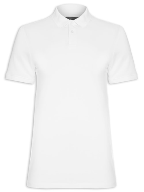 Polo Masculina Pima Piquet – Branco