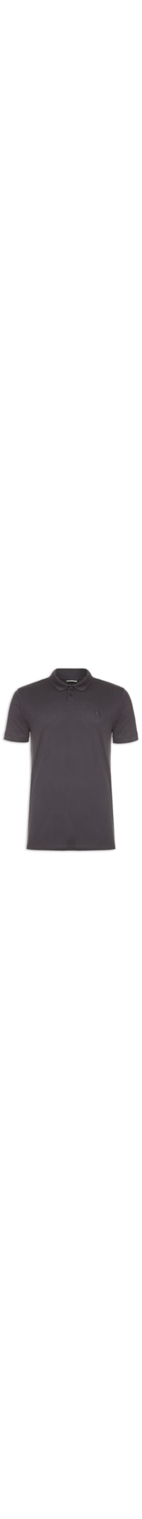 Polo Masculina Pima Piquet - Cinza