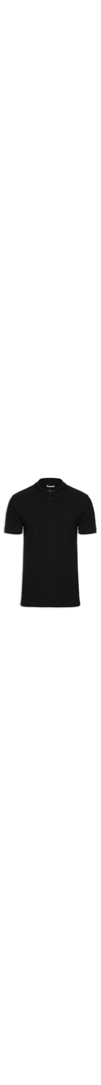Polo Masculina Pima Piquet - Preto