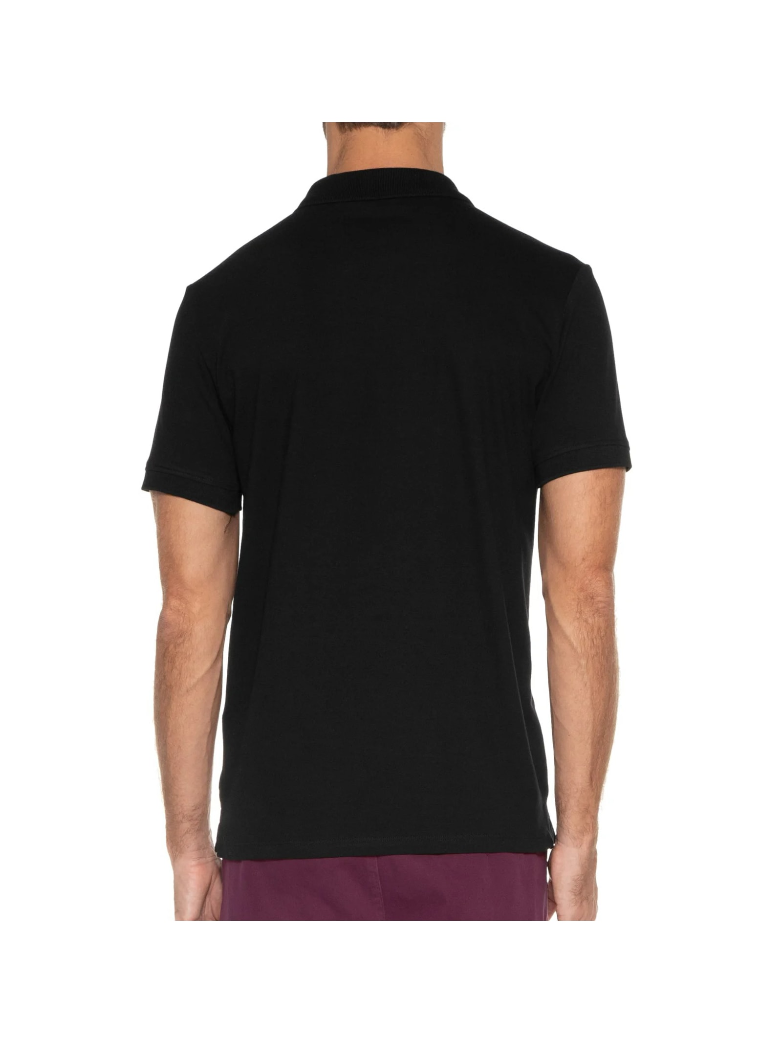 Polo Masculina Pima Piquet Preto Reserva