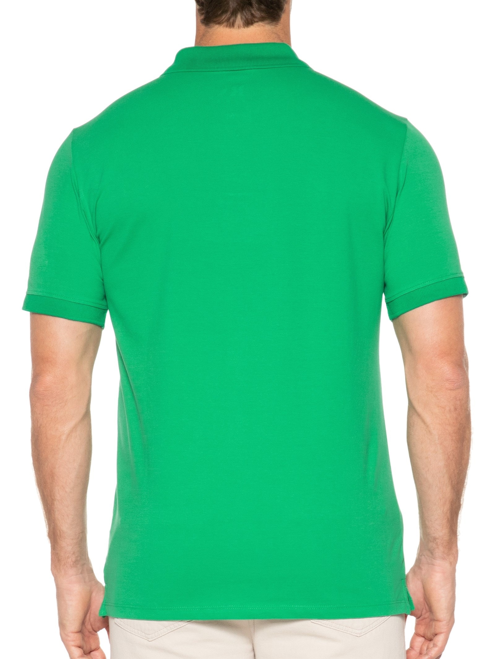 Polo Masculina Pima Piquet Verde Reserva
