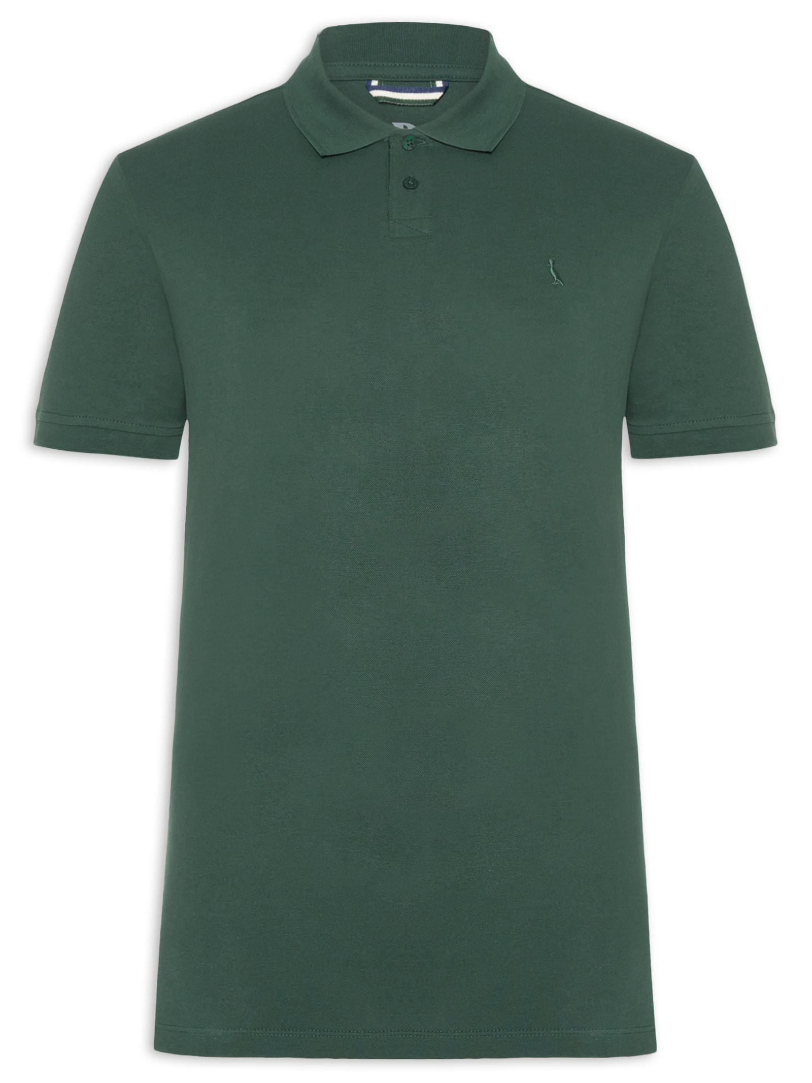 Polo Masculina Pima Piquet Verde Reserva