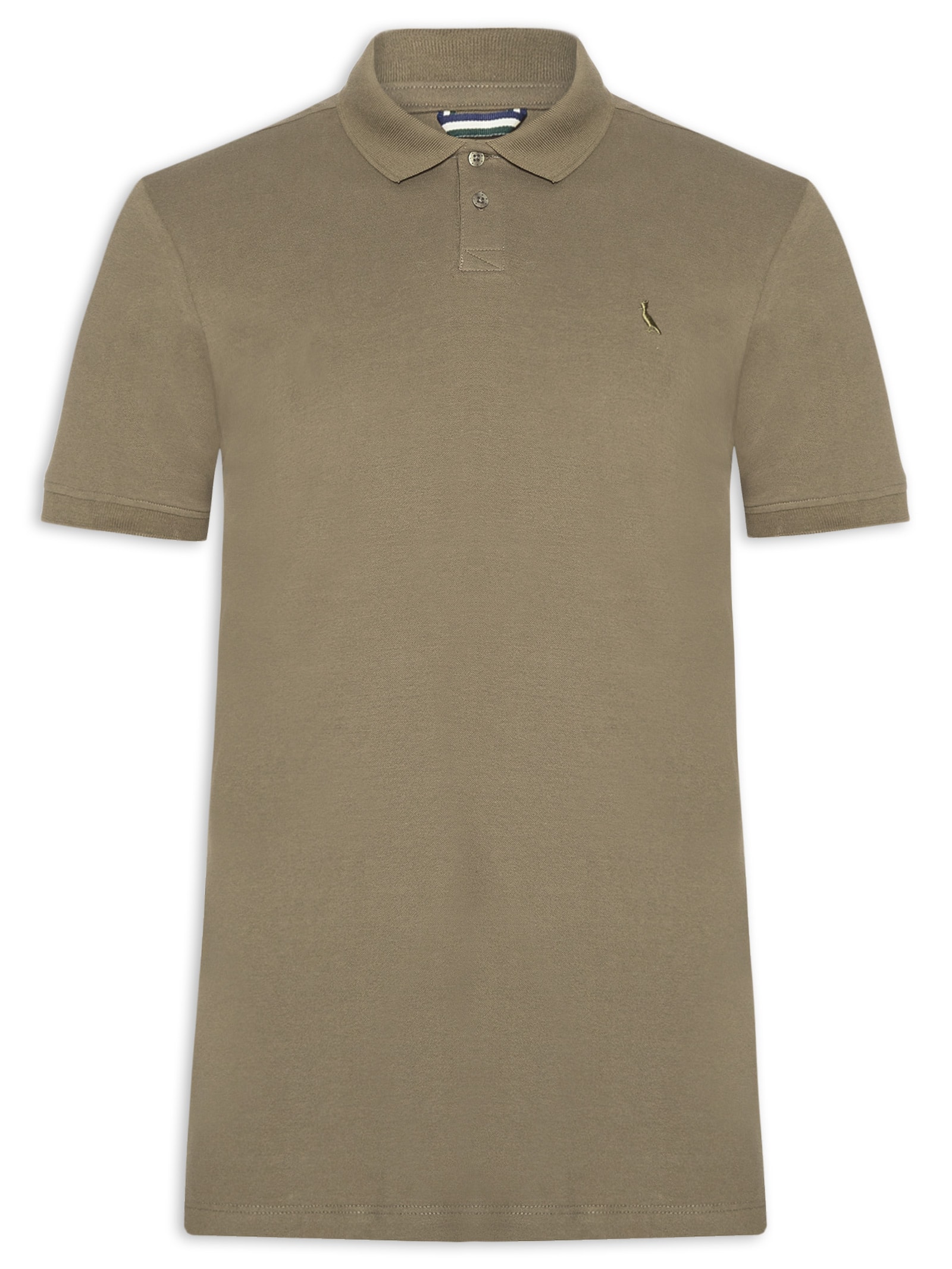 Polo Masculina Pima Piquet Verde Reserva