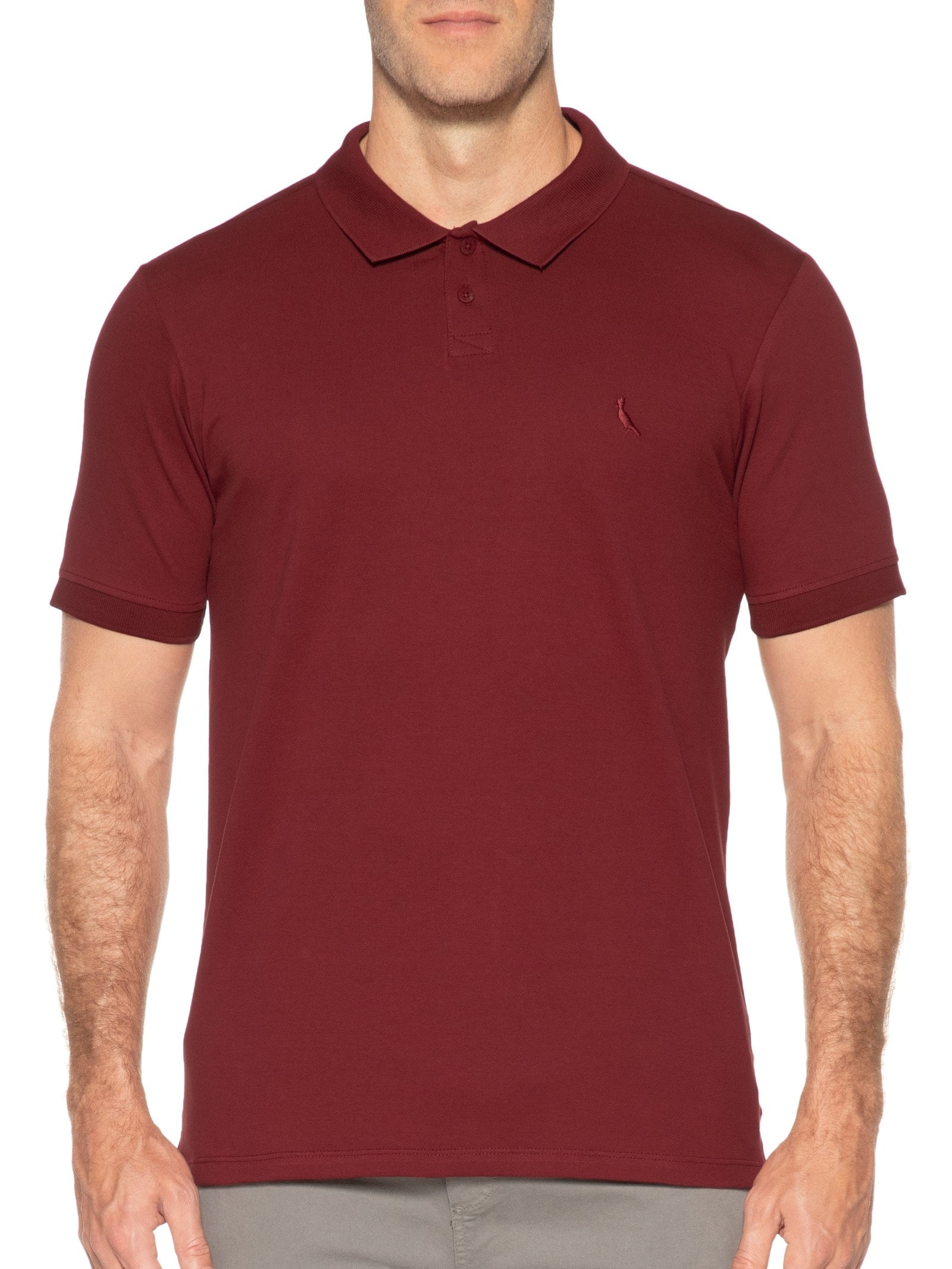 Polo Masculina Pima Piquet Vermelho Reserva