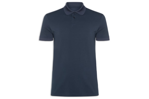 Polo Masculina Pima Tech - Azul