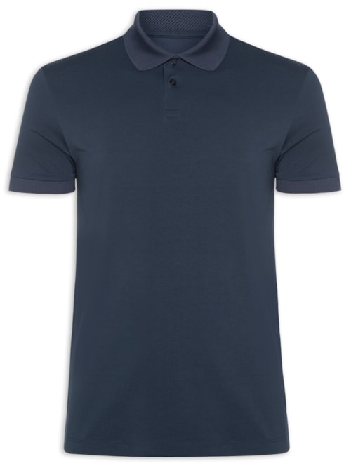 Polo Masculina Pima Tech – Azul