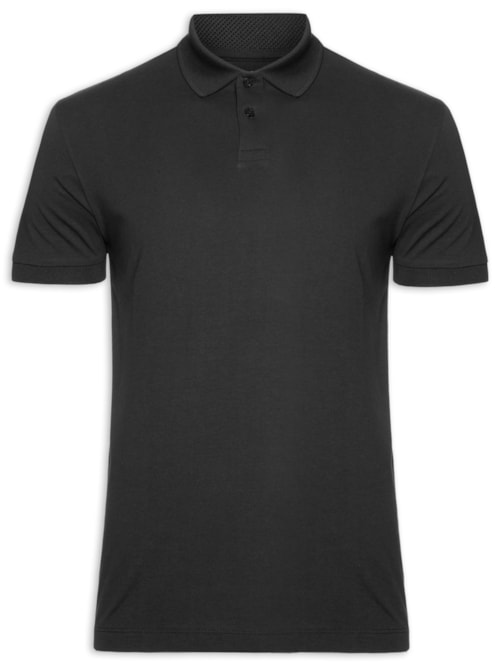 Polo Masculina Pima Tech – Preto