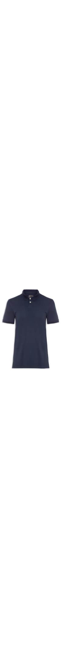 Polo Masculina Piquet Algodão - Azul