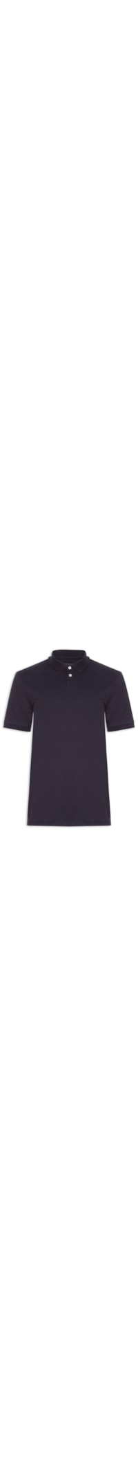 Polo Masculina Piquet Algodão Stretch - Azul