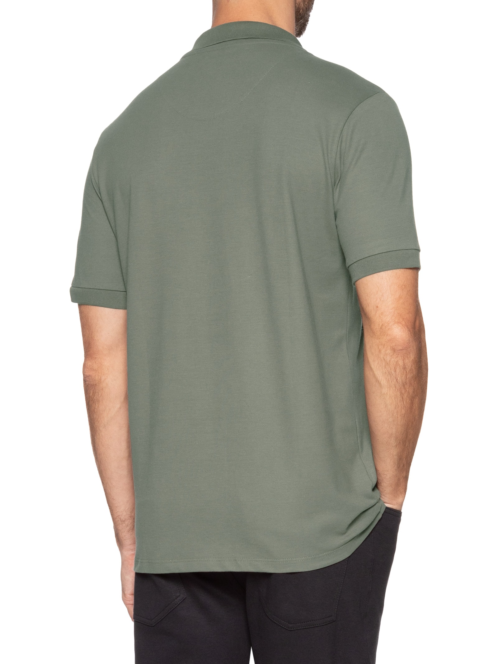 Polo Masculina Piquet Algodão Stretch Manga Curta Verde Oficina Reserva