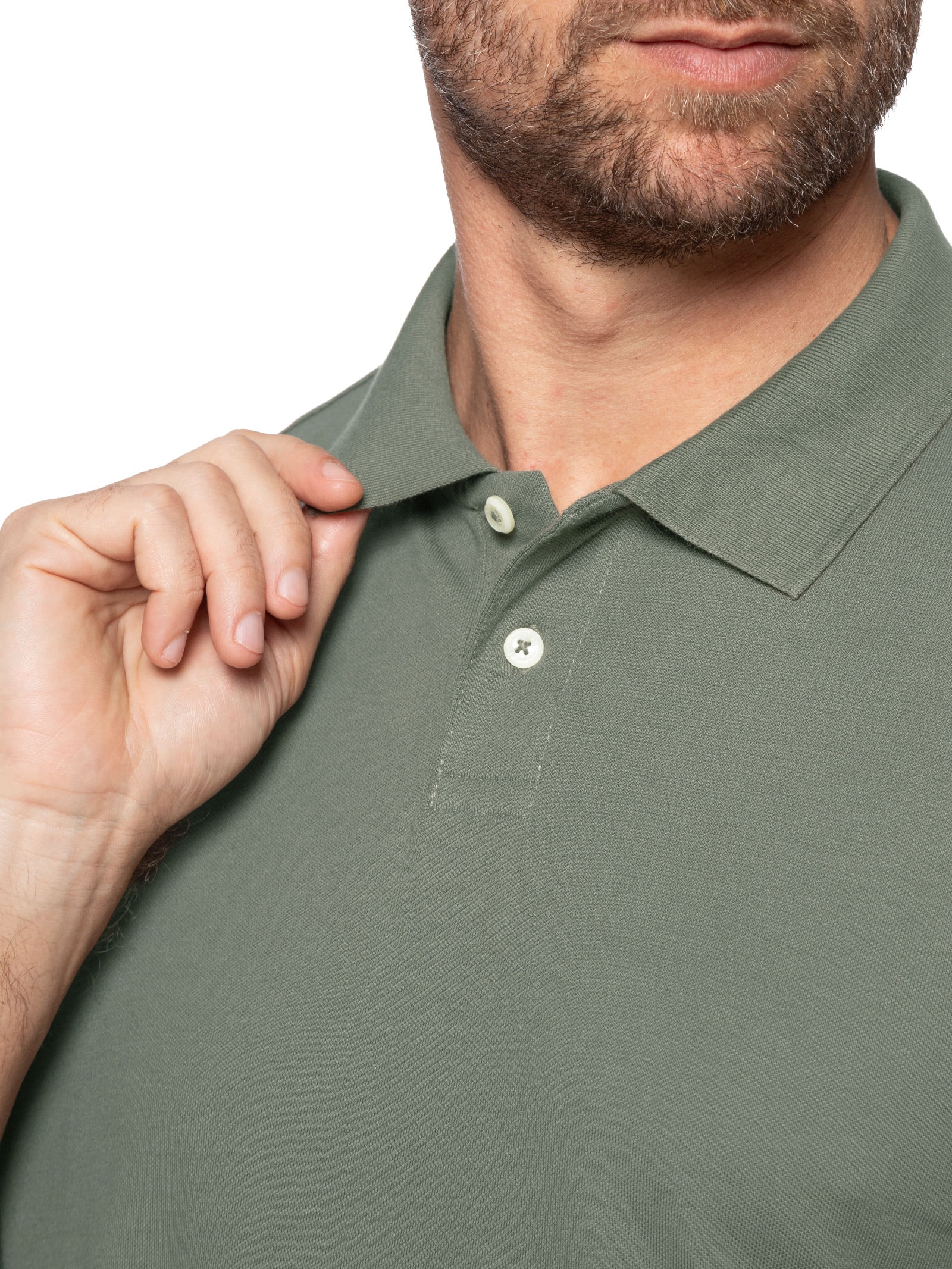 Polo Masculina Piquet Algodão Stretch Manga Curta Verde Oficina Reserva