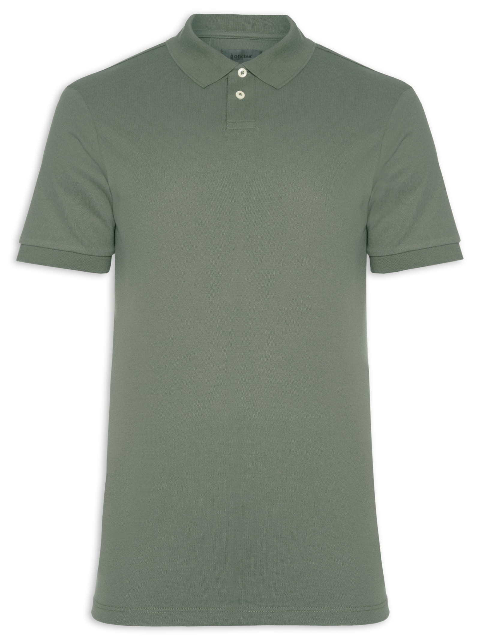 Polo Masculina Piquet Algodão Stretch Manga Curta Verde Oficina Reserva