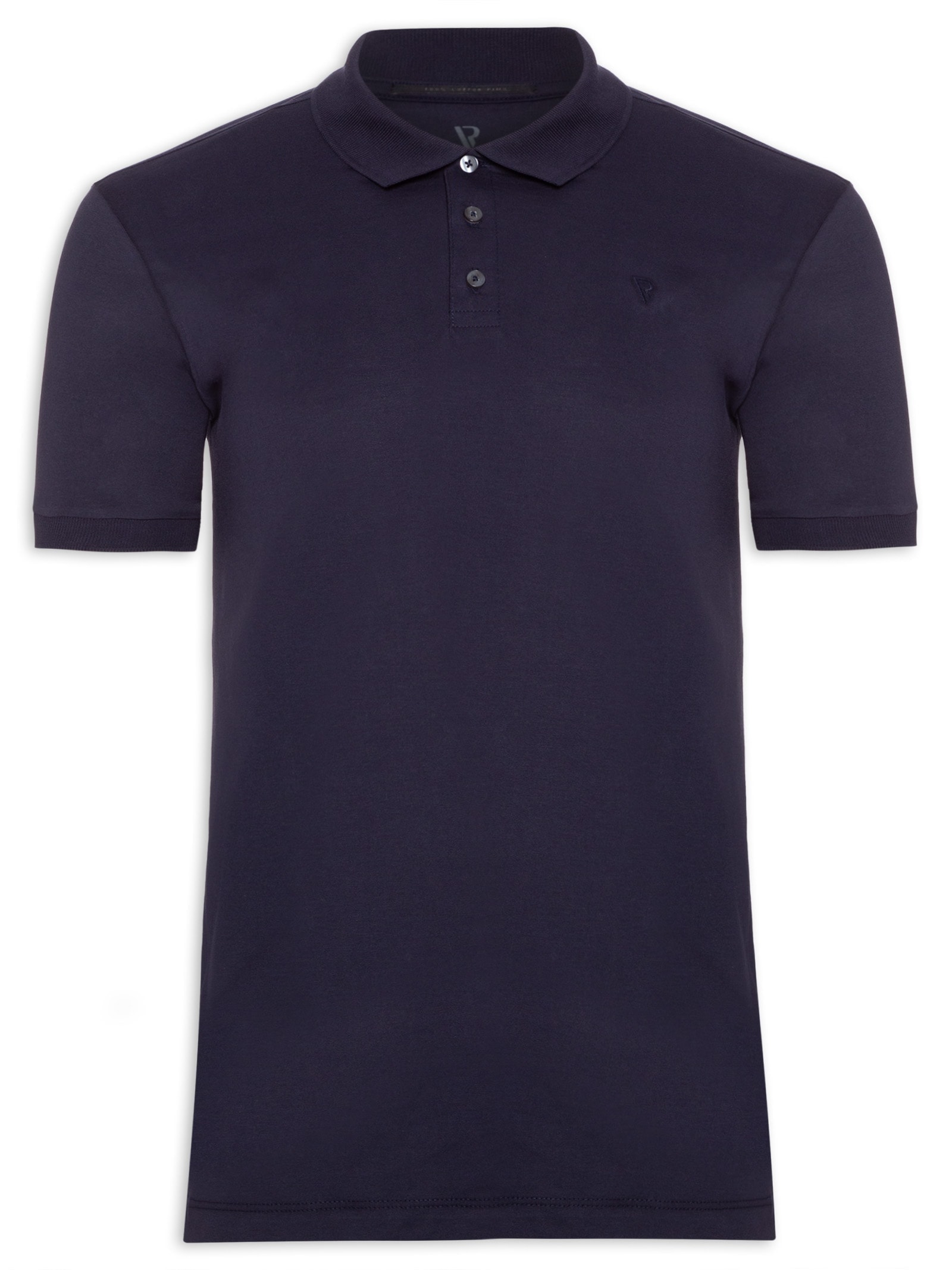 Polo Masculina Piquet Básica Azul Vr