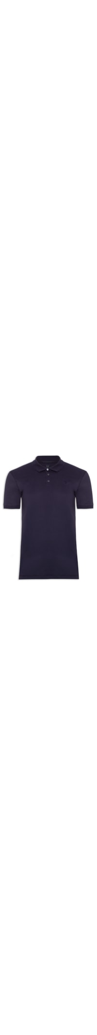 Polo Masculina Piquet Básica - Azul