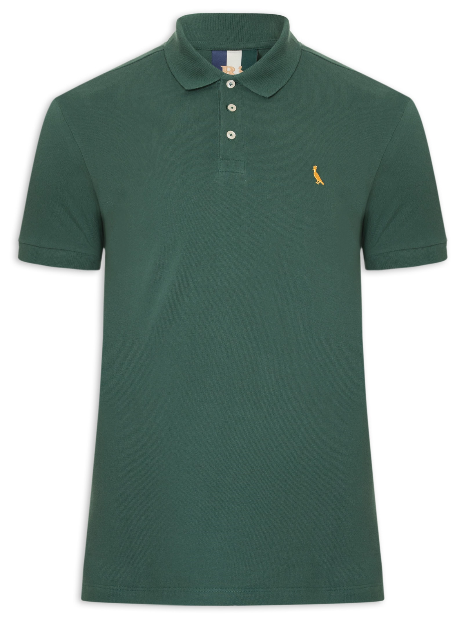 Polo Masculina Piquet Básica Golden Pais Verde Reserva