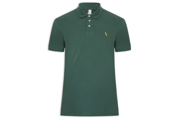 Polo Masculina Piquet Básica Golden Pais - Verde