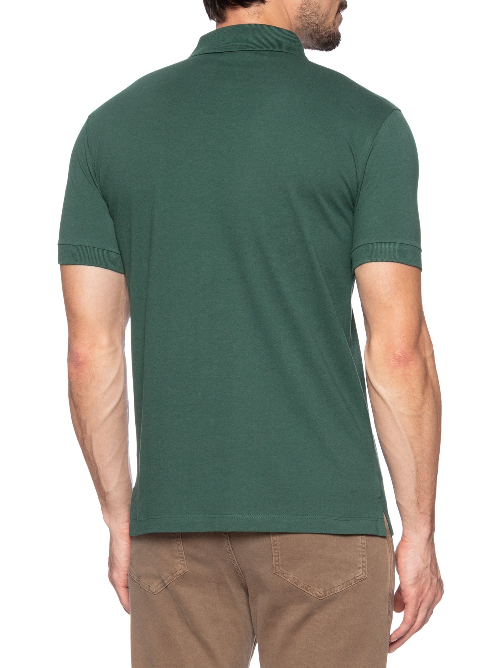 Polo Masculina Piquet Básica Golden Pais Verde Reserva