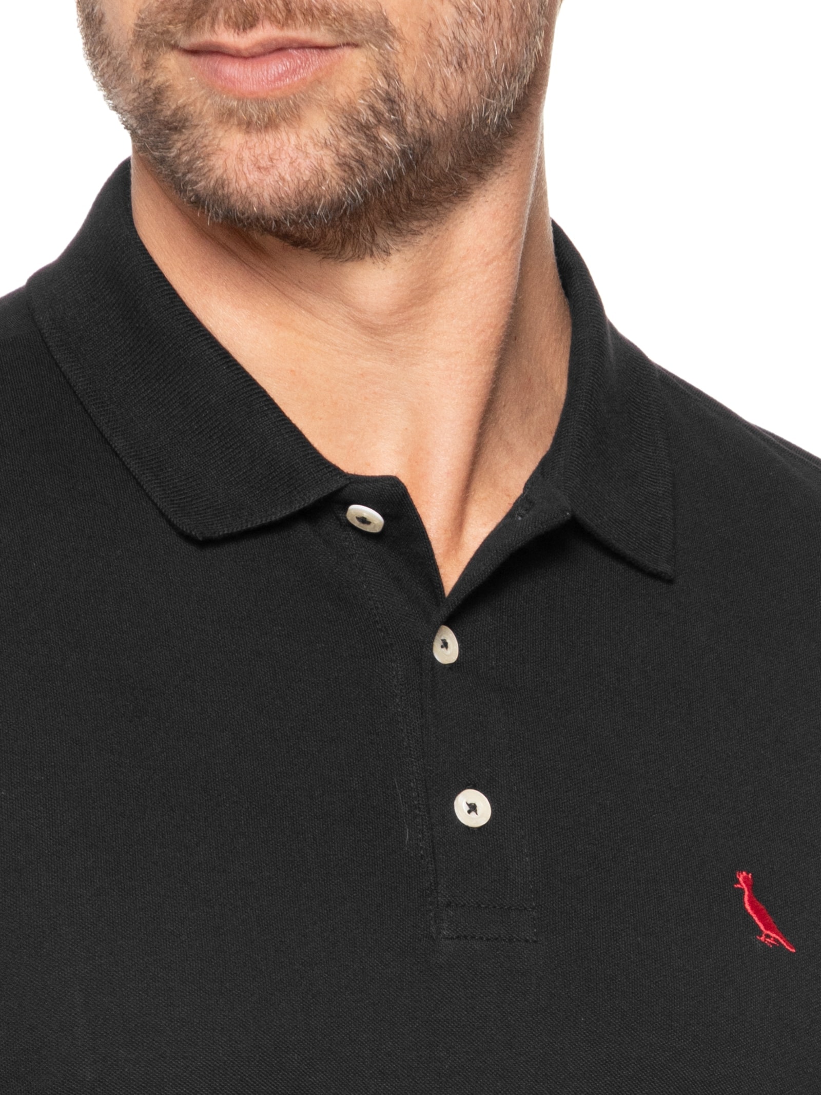 Polo Masculina Piquet Básica Namorados  Preto Reserva