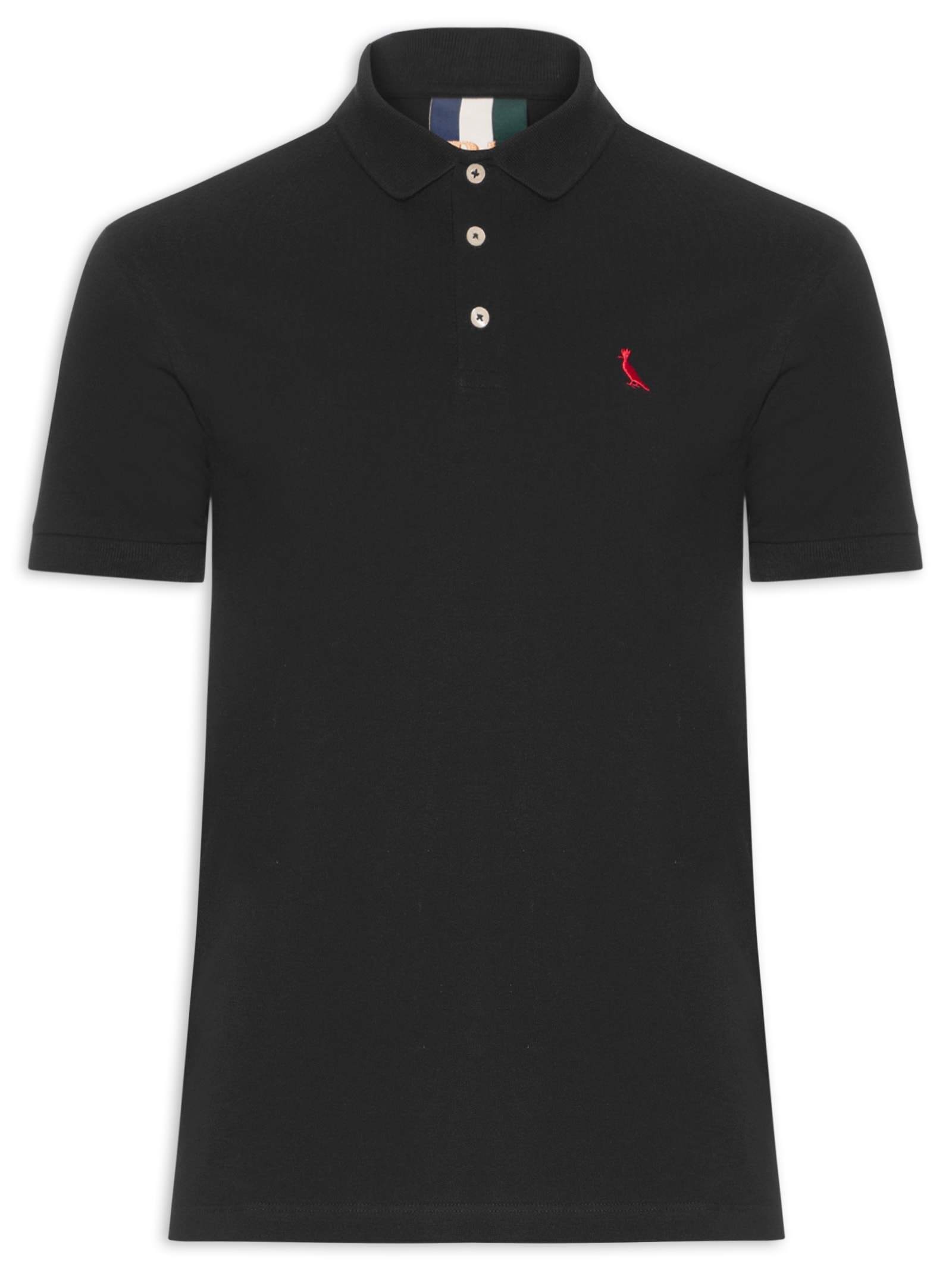 Polo Masculina Piquet Básica Namorados  Preto Reserva