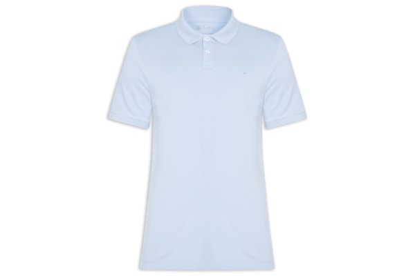 Polo Masculina Piquet Básica Rio - Azul
