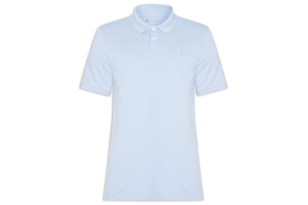 Polo Masculina Piquet Básica Rio - Azul