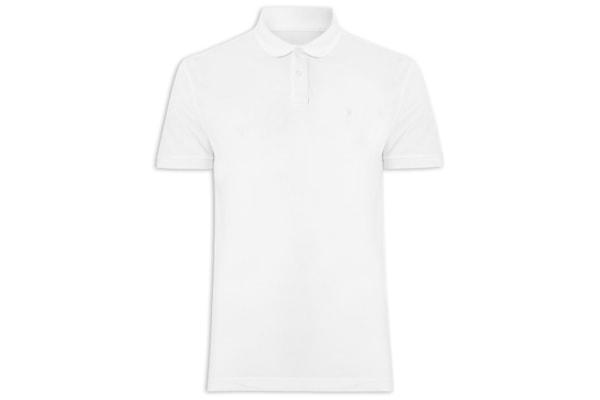 Polo Masculina Piquet Básica Rio - Branco