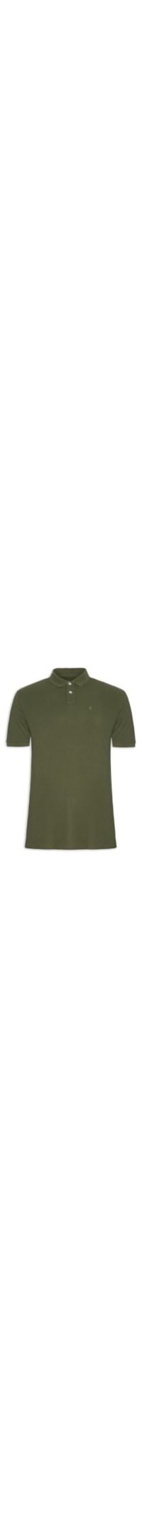 Polo Masculina Piquet Básica Rio - Verde