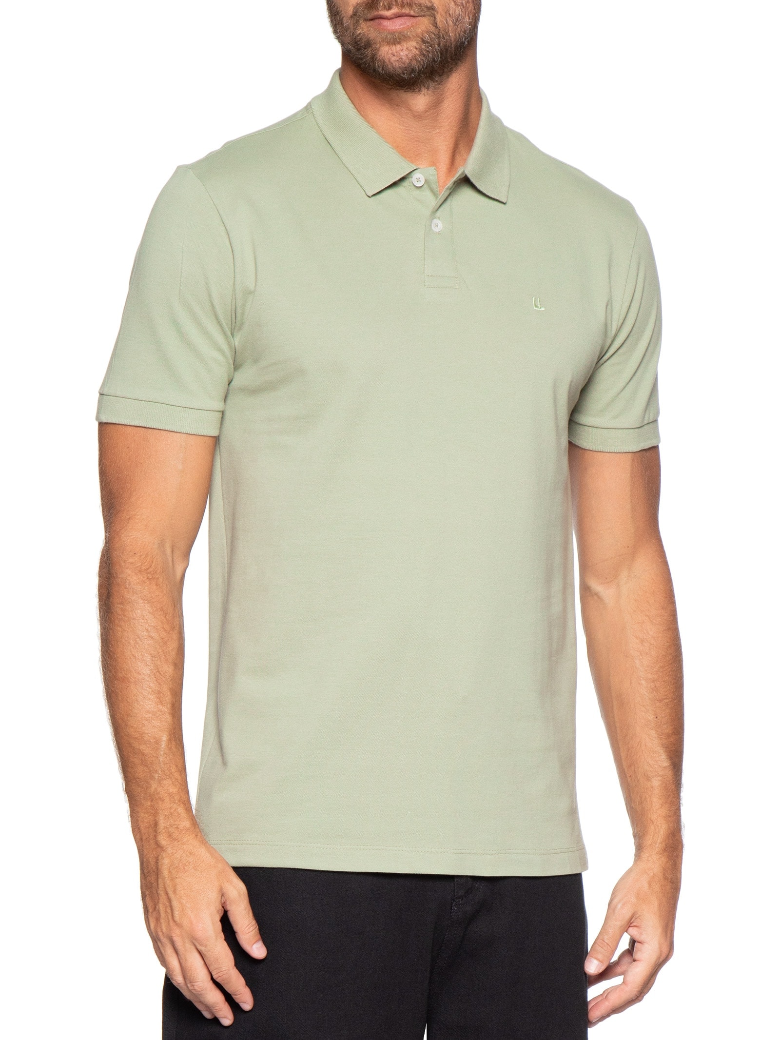 Polo Masculina Piquet Básica Rio Verde Foxton